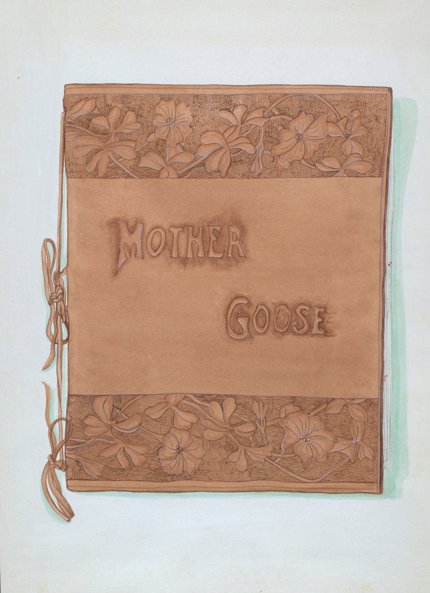 Leather Book Cover by Vera Van Voris (American, active c. 1935), 16X12"(A3)Poster Print