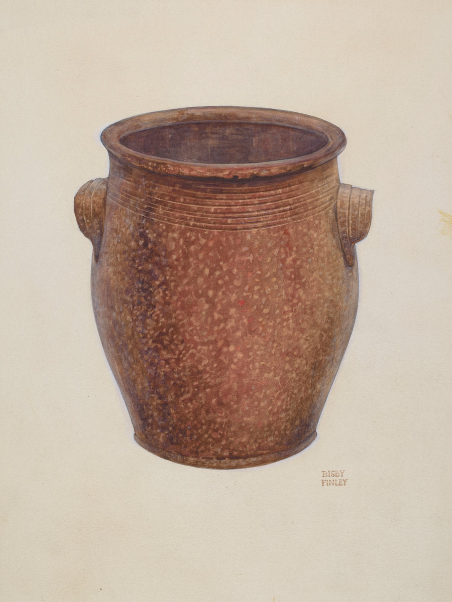 Pottery Jar by Bisby Finley (American, active c. 1935), 16X12"(A3)Poster Print