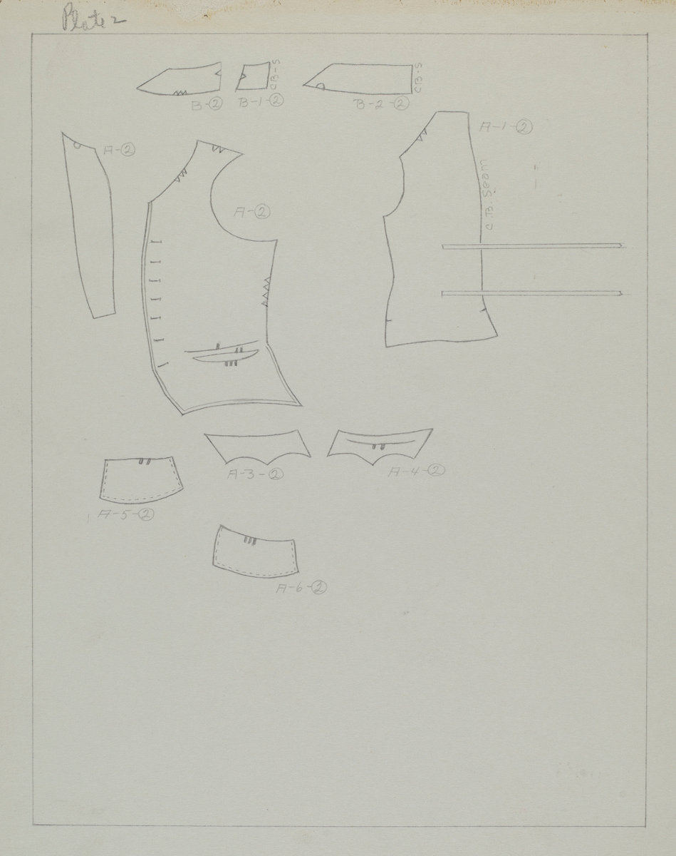 Suit Pattern by Henry De Wolfe (American, active c. 1935), 16X12"(A3)Poster Print