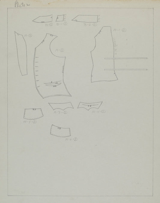 Suit Pattern by Henry De Wolfe (American, active c. 1935), 16X12"(A3)Poster Print