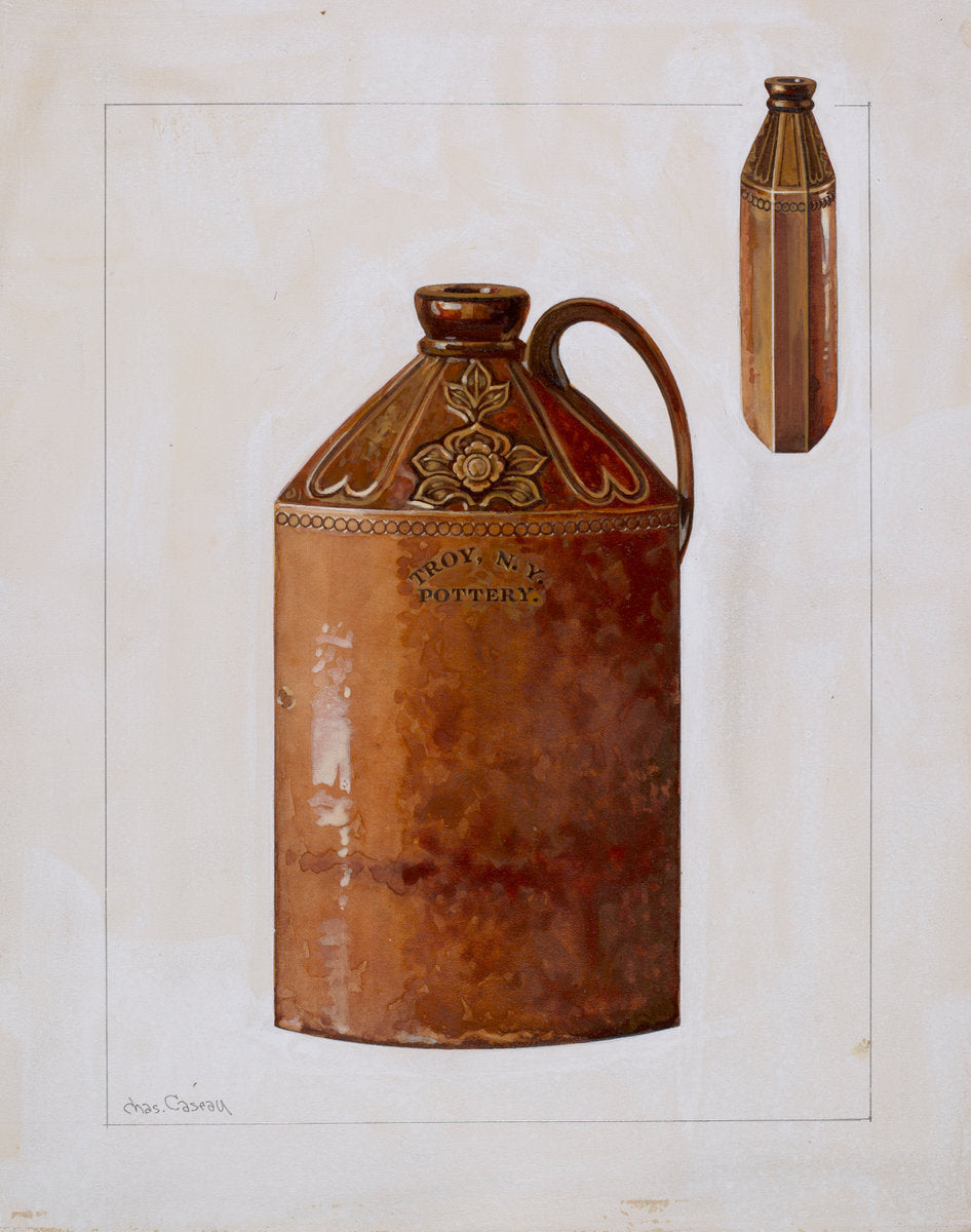 Bottle by Charles Caseau (American, active c. 1935), 16X12"(A3)Poster Print