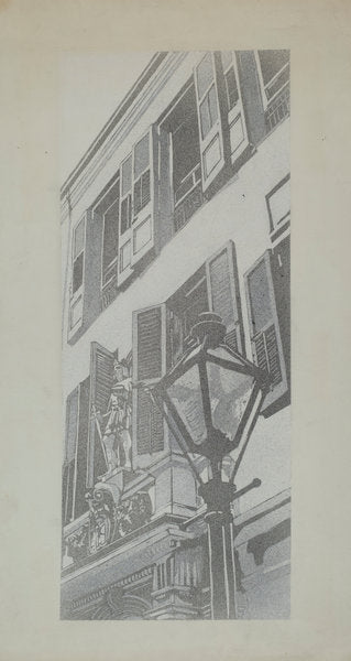 Balcony Railings by Arelia Arbo (American, active c. 1935), 16X12"(A3)Poster Print