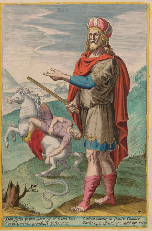 Dan by Jan Sadeler I after Crispen van den Broecke (Flemish, 1550 - 1600), 16X12"(A3)Poster Print
