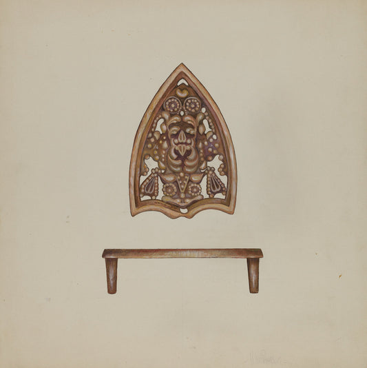 Flat Iron Holder by Vincent McPharlin (American, active c. 1935), 16X12"(A3)Poster Print