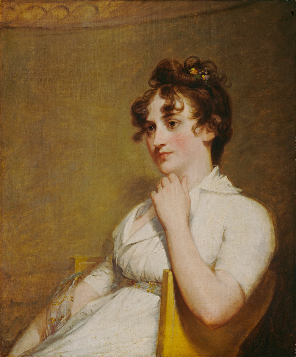 Eleanor Parke Custis Lewis (Mrs. Lawrence Lewis) by Gilbert Stuart (American, 1755 - 1828), 16X12"(A3)Poster Print