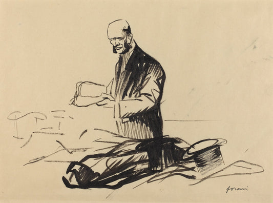 The Hat of Marshall Foch by Jean-Louis Forain (French, 1852 - 1931), 16X12"(A3)Poster Print