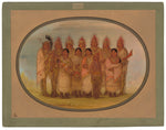 Iowa Indians Who Visited London and Paris by George Catlin (American, 1796 - 1872), 16X12"(A3)Poster Print