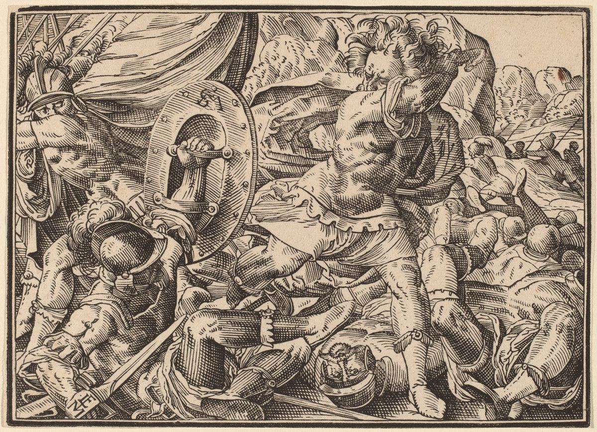 Christ Tells His Disciples of the Last Judgment by Christoph Murer (Swiss, 1558 - 1614), 16X12"(A3)Poster Print