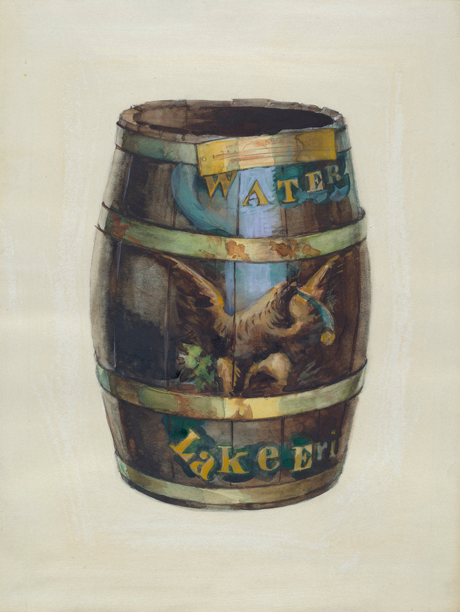 Keg by Charles Caseau (American, active c. 1935), 16X12"(A3)Poster Print
