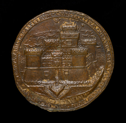 The Castle of Pesaro [reverse] by Gianfrancesco Enzola (Parmese, active 1455/1478), 16X12"(A3)Poster Print