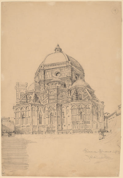 The Duomo, Florence by John Russell Pope (American, 1874 - 1937), 16X12"(A3)Poster Print