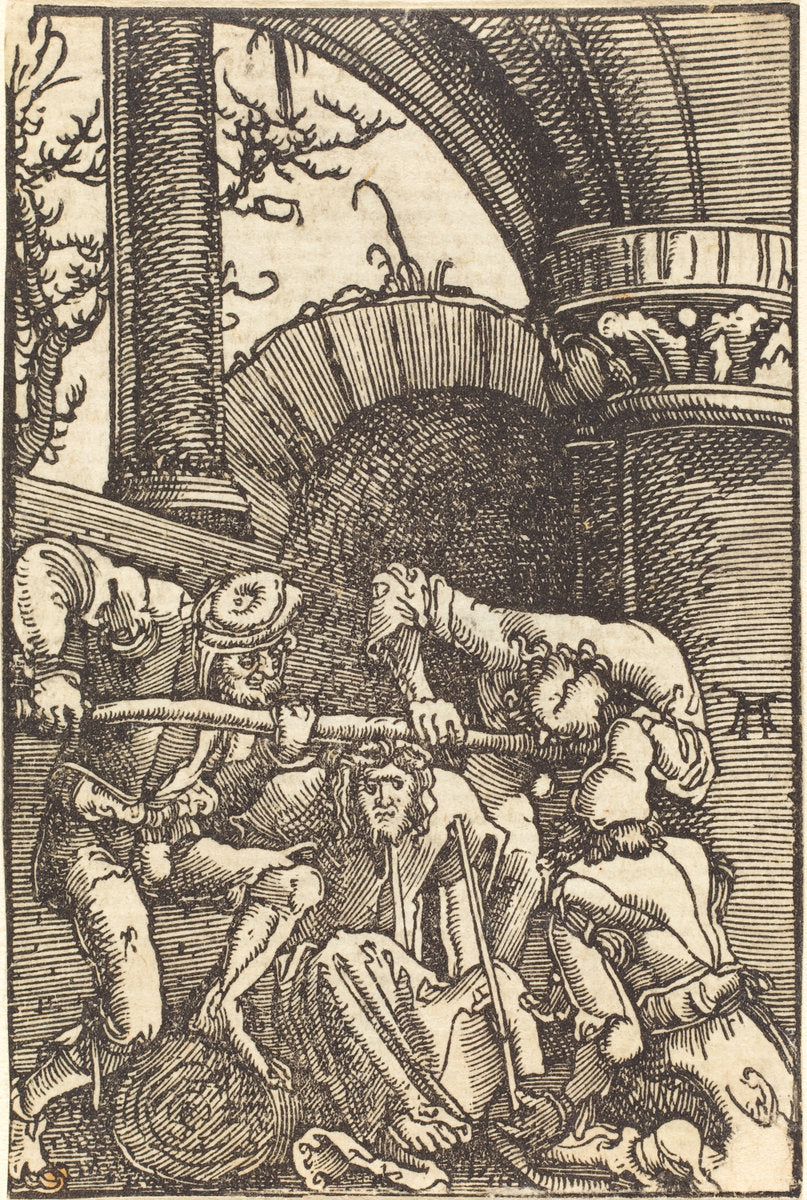Christ Crowned with Thorns by Albrecht Altdorfer (German, 1480 or before - 1538), 16X12"(A3)Poster Print