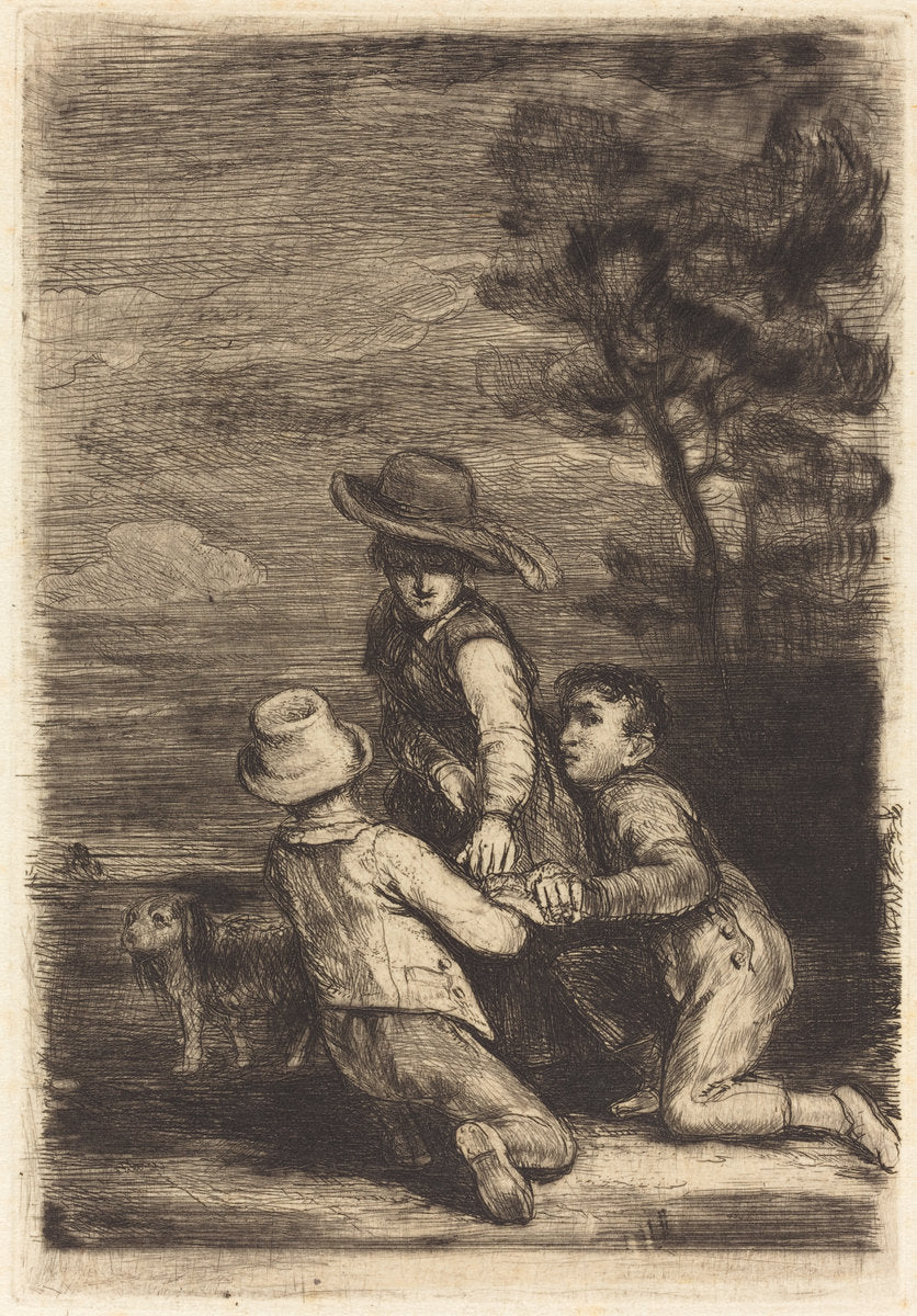 The Sedan Chair by Sir David Wilkie (Scottish, 1785 - 1841), 16X12"(A3)Poster Print