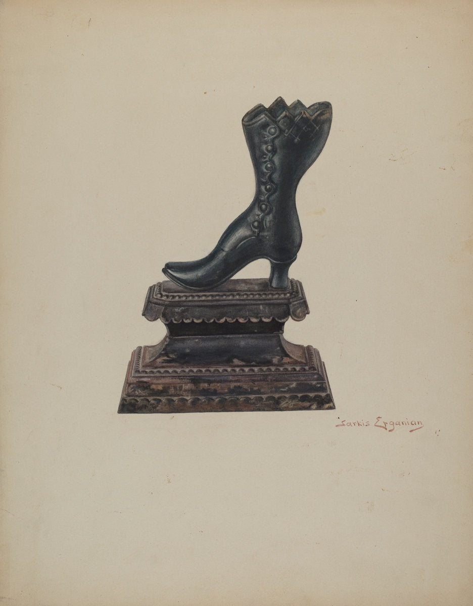 Door Stop by Sarkis Erganian (American, active c. 1935), 16X12"(A3)Poster Print