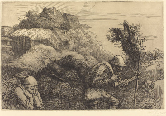 Return from the Woods (Le retour du bois) by Alphonse Legros (French, 1837 - 1911), 16X12"(A3)Poster Print