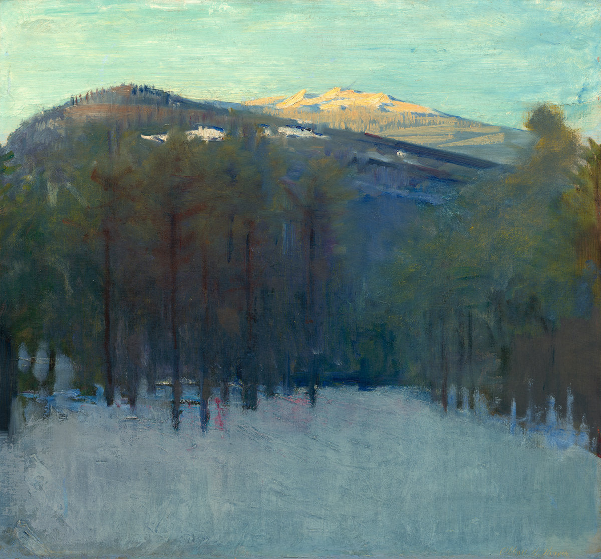 Mount Monadnock by Abbott Handerson Thayer (American, 1849 - 1921), 16X12"(A3)Poster Print