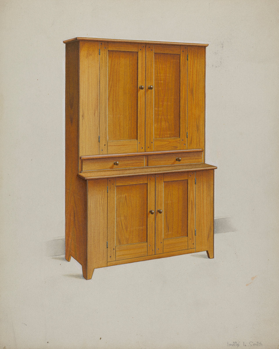 Shaker Cupboard by Alfred H. Smith (American, active c. 1935), 16X12"(A3)Poster Print