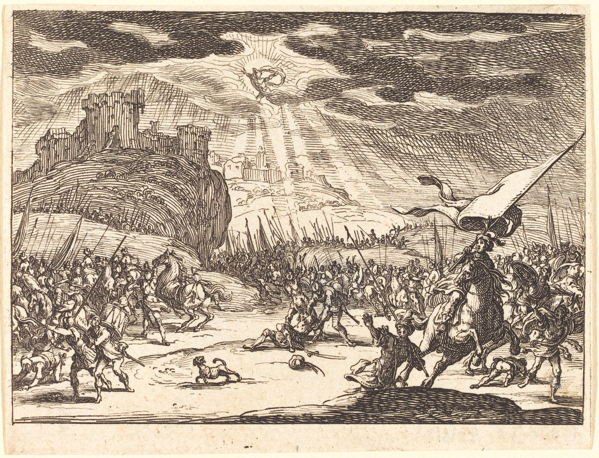 Conversion of Paul by Jacques Callot (French, 1592 - 1635), 16X12"(A3)Poster Print