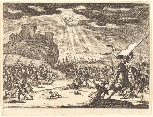 Conversion of Paul by Jacques Callot (French, 1592 - 1635), 16X12"(A3)Poster Print