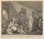 A Rake's Progress: pl.8 by William Hogarth (English, 1697 - 1764), 16X12"(A3)Poster Print