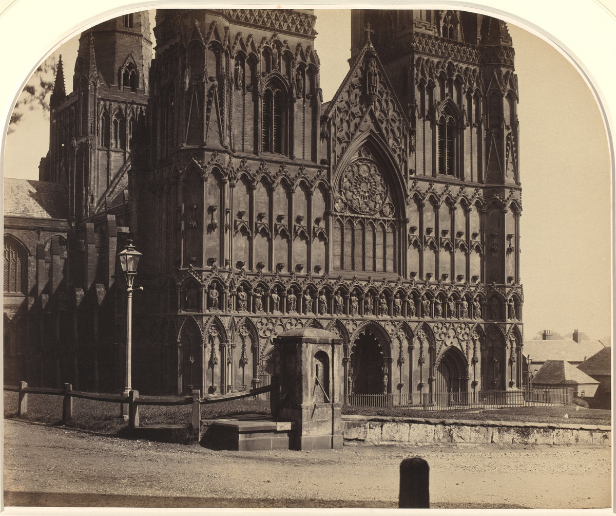 Lichfield Cathedral from the North-west by Roger Fenton (British, 1819 - 1869), 16X12"(A3)Poster Print