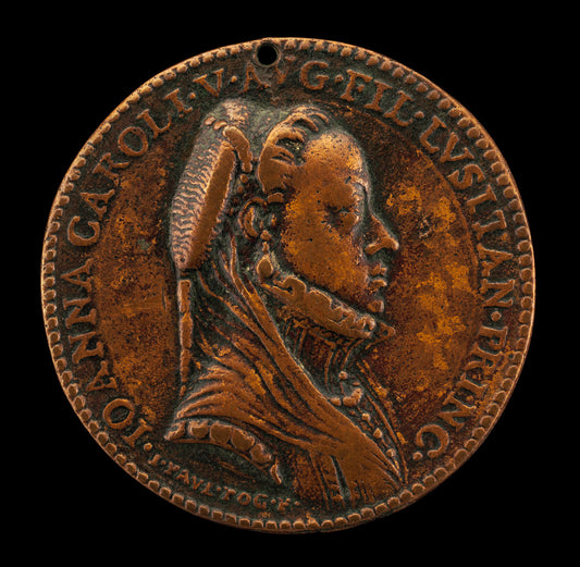 Dona Juana of Portugal [obverse] by Gianpaolo Poggini (Florentine, 1518 - c. 1582), 16X12"(A3)Poster Print