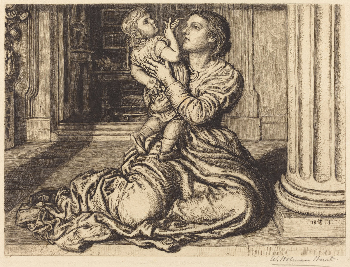 The Father's Leave-Taking by William Holman Hunt (British, 1827 - 1910), 16X12"(A3)Poster Print
