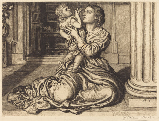 The Father's Leave-Taking by William Holman Hunt (British, 1827 - 1910), 16X12"(A3)Poster Print