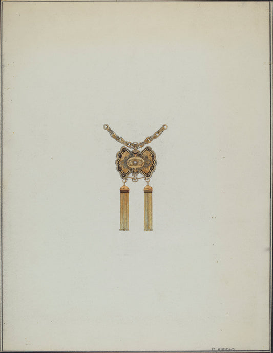 Brooch by Madeline Arnold (American, active c. 1935), 16X12"(A3)Poster Print