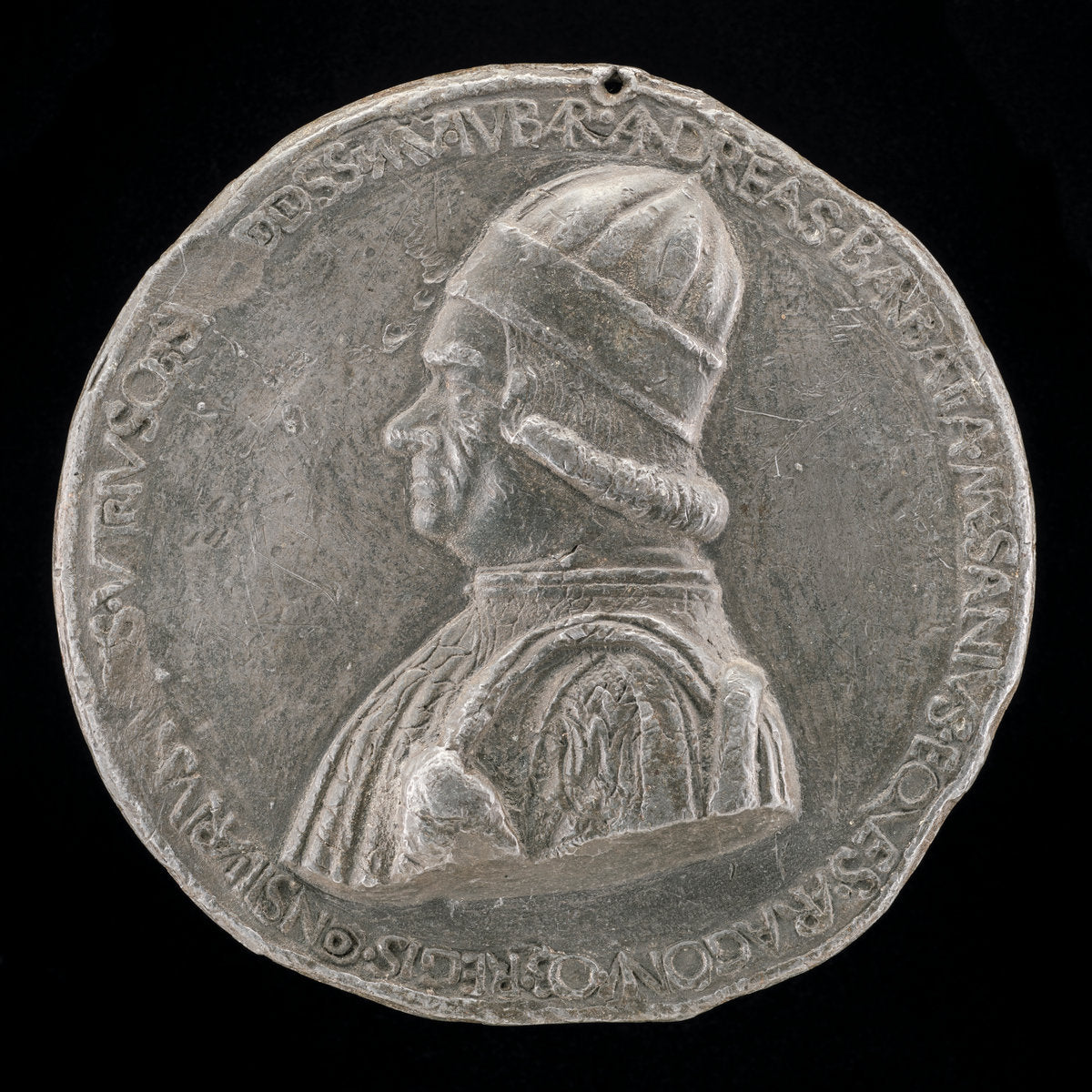 Andrea Barbazza, died 1480, Legal Adviser [obverse] by Sperandio (Italian, c. 1425/1428  - c. 1504), 16X12"(A3)Poster Print
