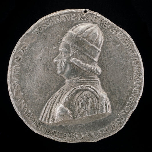 Andrea Barbazza, died 1480, Legal Adviser [obverse] by Sperandio (Italian, c. 1425/1428  - c. 1504), 16X12"(A3)Poster Print