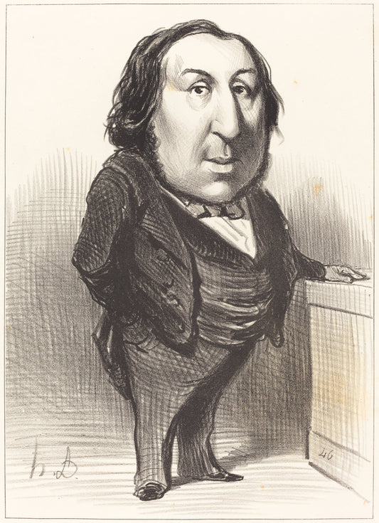 Emmanuel Arago by Honoré Daumier (French, 1808 - 1879), 16X12"(A3)Poster Print