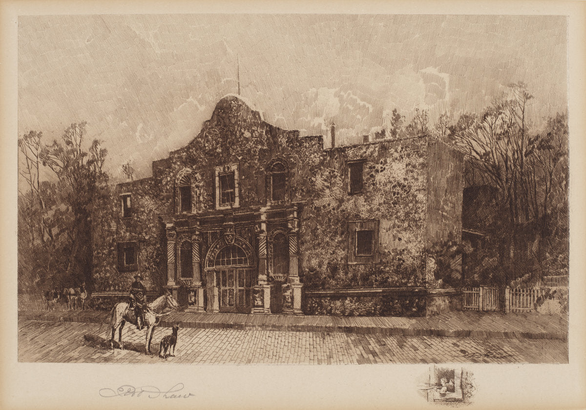The Alamo by Robert Shaw (American, 1859 - 1912), 16X12"(A3)Poster Print