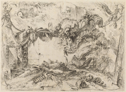 The Monumental Tablet by Giovanni Battista Piranesi (Italian, 1720 - 1778), 16X12"(A3)Poster Print