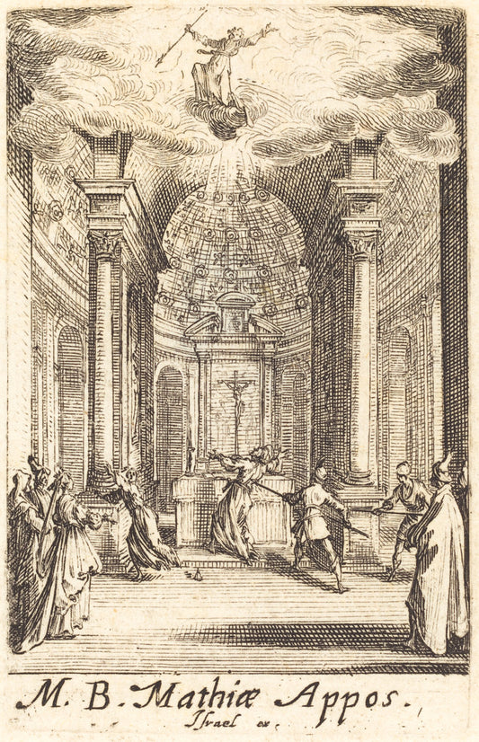 The Martyrdom of Saint Matthias by Jacques Callot (French, 1592 - 1635), 16X12"(A3)Poster Print