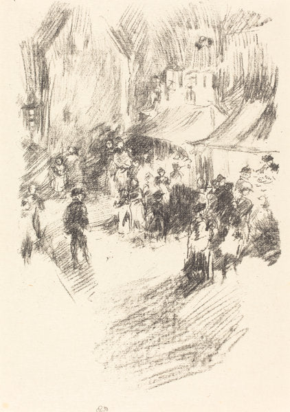The Fair by James McNeill Whistler (American, 1834 - 1903), 16X12"(A3)Poster Print