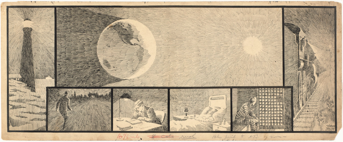 The Lamps of God by Winsor McCay (American, 1869(?) - 1934), 16X12"(A3)Poster Print