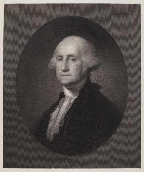 George Washington by William Edgar Marshall (American, 1837 - 1906), 16X12"(A3)Poster Print