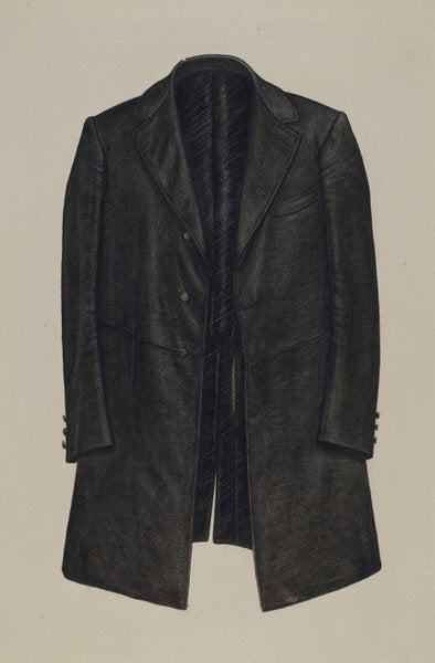 Prince Albert coat by Lelah Nelson (American, active c. 1935), 16X12"(A3)Poster Print