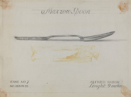 Silver Marrow Spoon by Alfred Nason (American, active c. 1935), 16X12"(A3)Poster Print