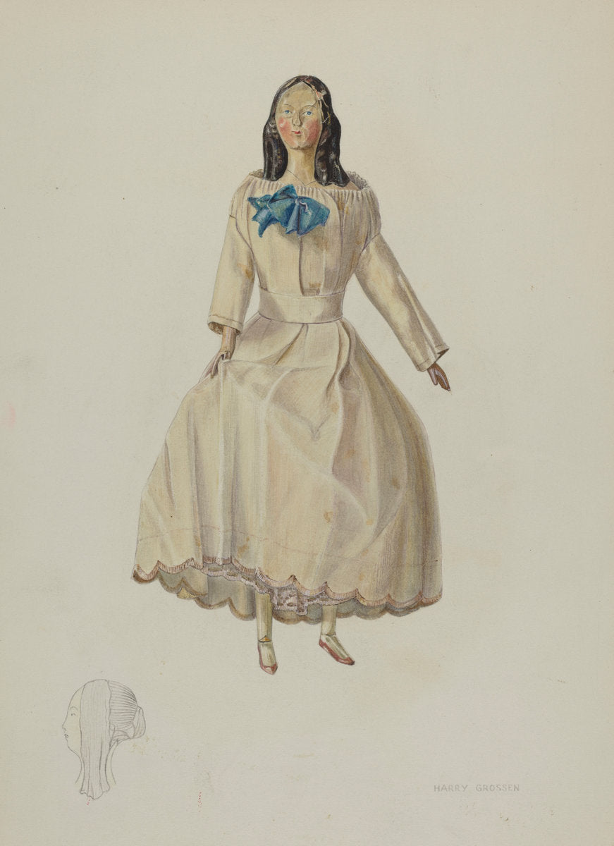 Doll by Harry Grossen (American, active c. 1935), 16X12"(A3)Poster Print