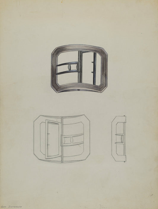 Buckles by John Dieterich (American, active c. 1935), 16X12"(A3)Poster Print