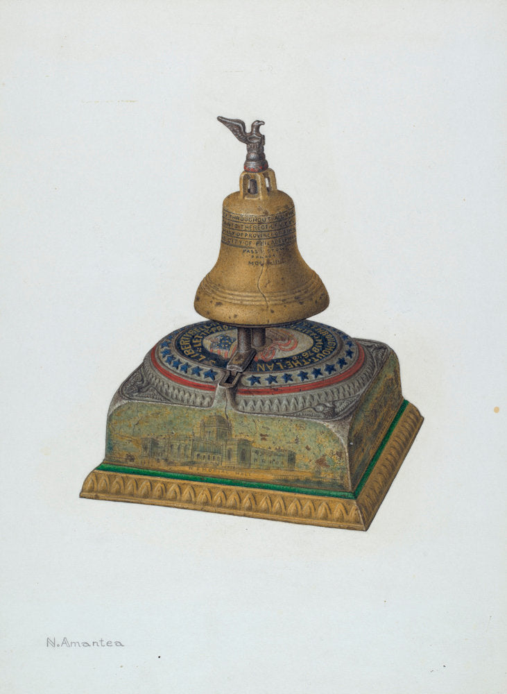 Memorial Money Bank by Nicholas Amantea (American, 1900 - 1978), 16X12"(A3)Poster Print