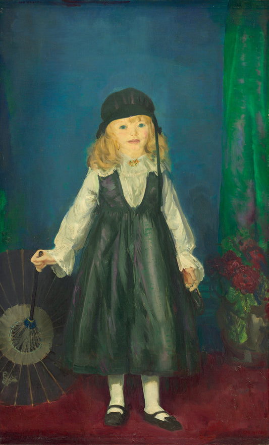 Anne with a Japanese Parasol by George Bellows (American, 1882 - 1925), 16X12"(A3)Poster Print