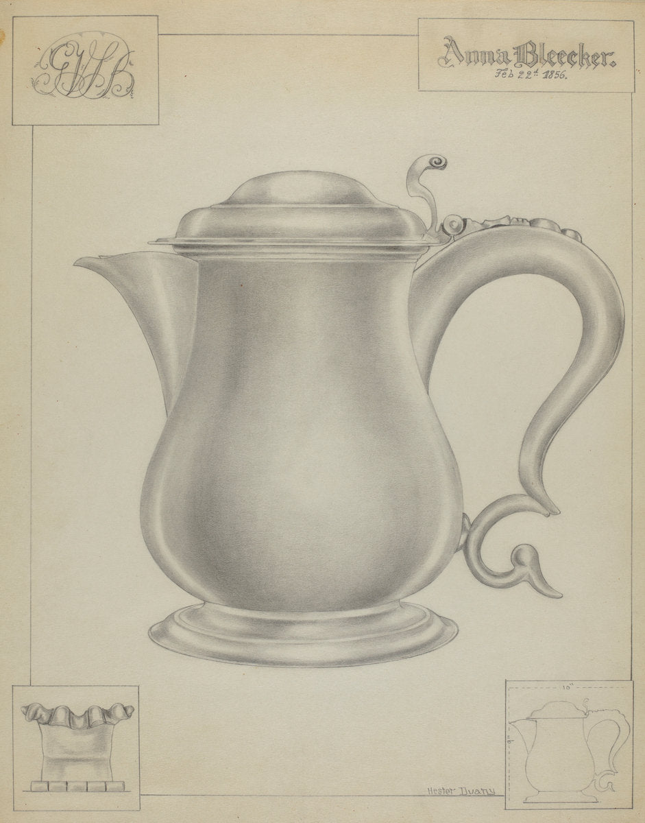 Silver Tankard by Hester Duany (American, 1891 - 1964), 16X12"(A3)Poster Print