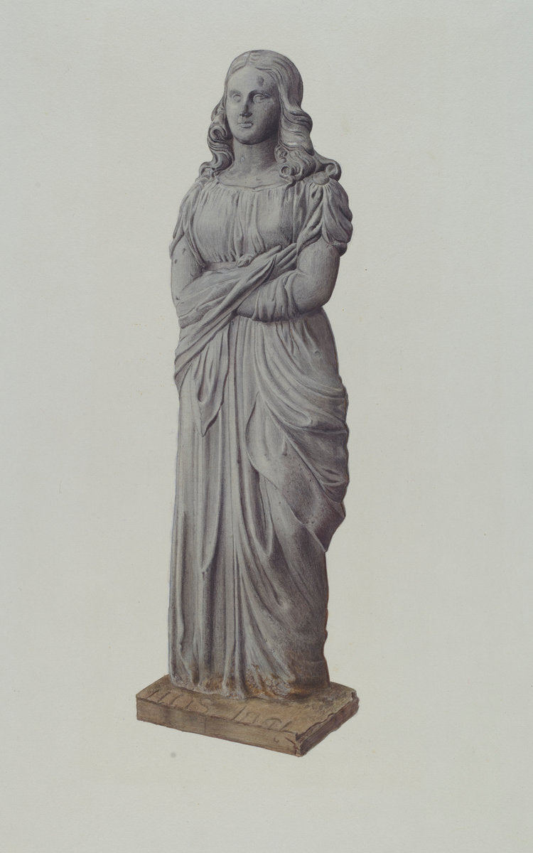 1935/1942 by American 20th Century (Garden Figure), 16X12"(A3)Poster Print