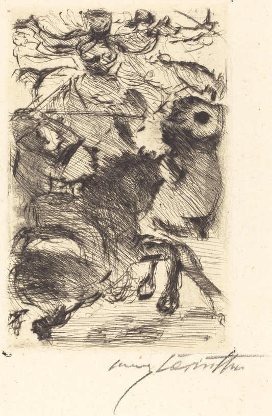 Adhba the Camel (Adhba die Kamelin) by Lovis Corinth (German, 1858 - 1925), 16X12"(A3)Poster Print
