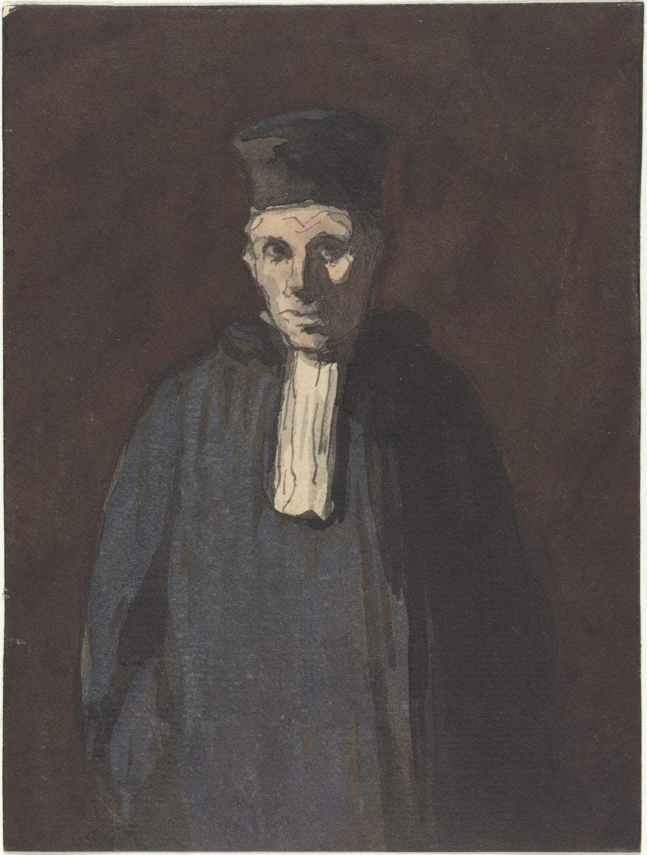 Prosecutor by Honoré Daumier (French, 1808 - 1879), 16X12"(A3)Poster Print
