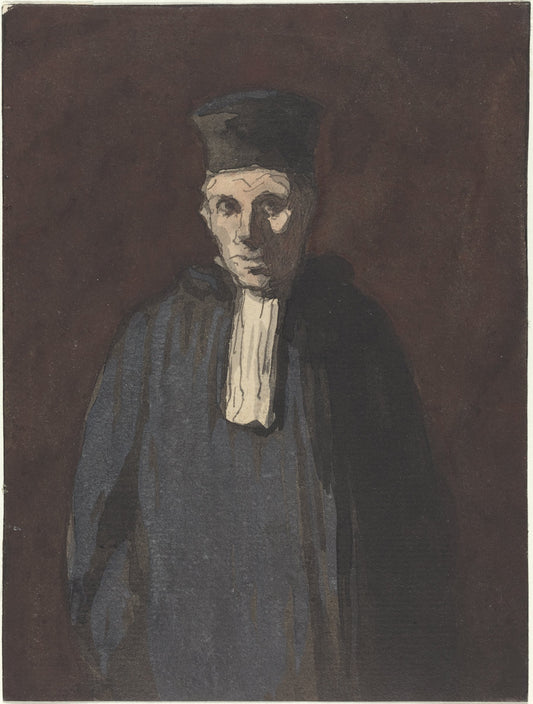 Prosecutor by Honoré Daumier (French, 1808 - 1879), 16X12"(A3)Poster Print