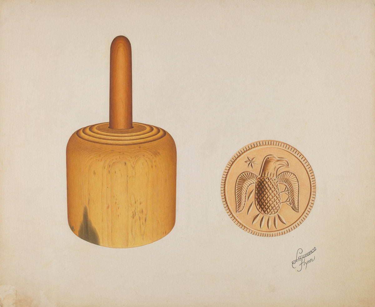 Butter Mold by Lawrence Flynn (American, 1900 - 1973), 16X12"(A3)Poster Print